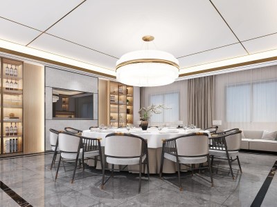 现代包厢3D模型下载